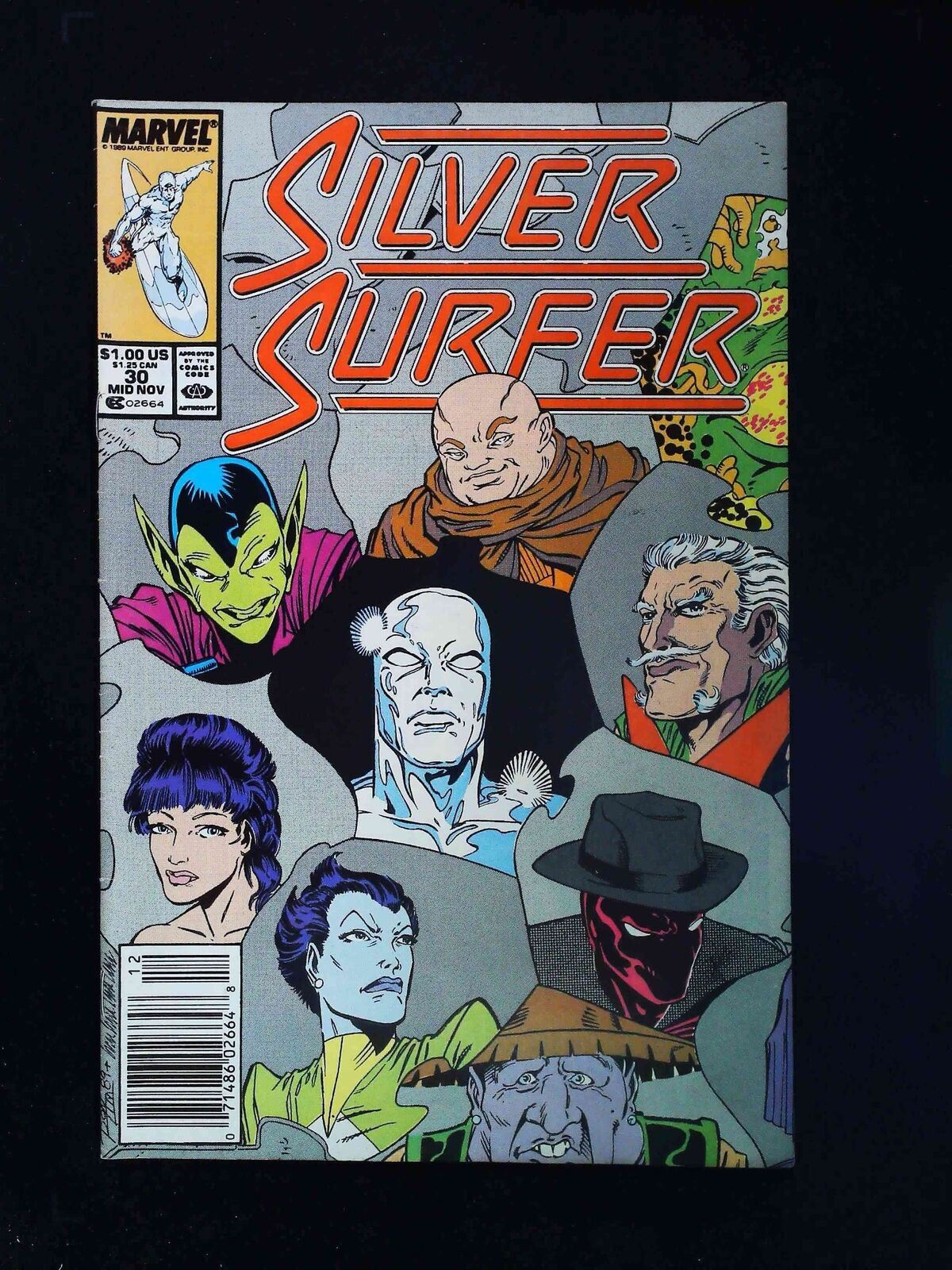 Silver Surfer #30 (2Nd Series) Marvel Comics 1989 Vf Newsstand
