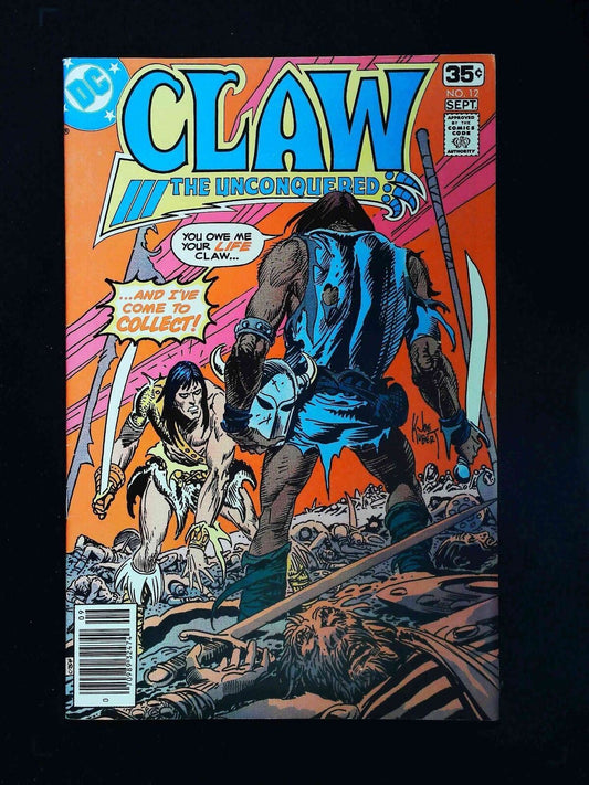 Claw The Unconquered #12  Dc Comics 1978 Vf Newsstand