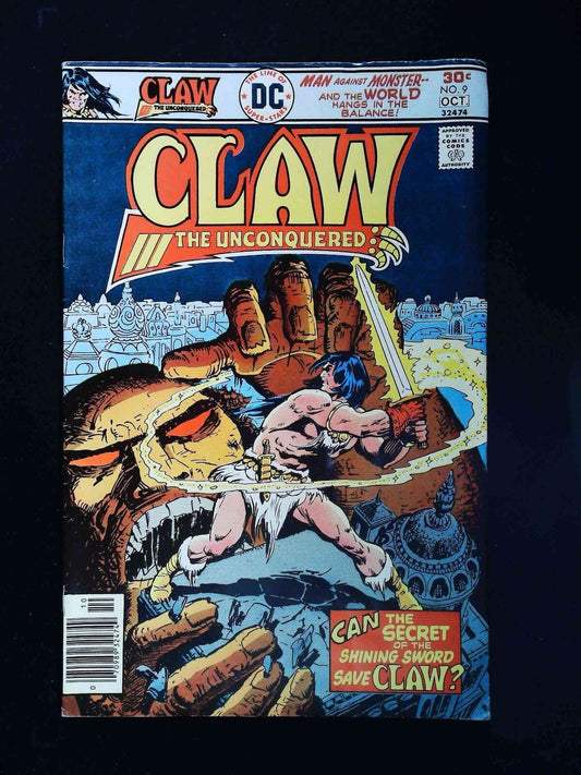 Claw The Unconquered #9  Dc Comics 1976 Fn Newsstand