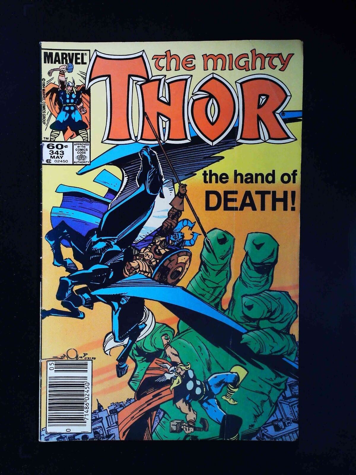Thor #343  Marvel Comics 1984 Fn+ Newsstand