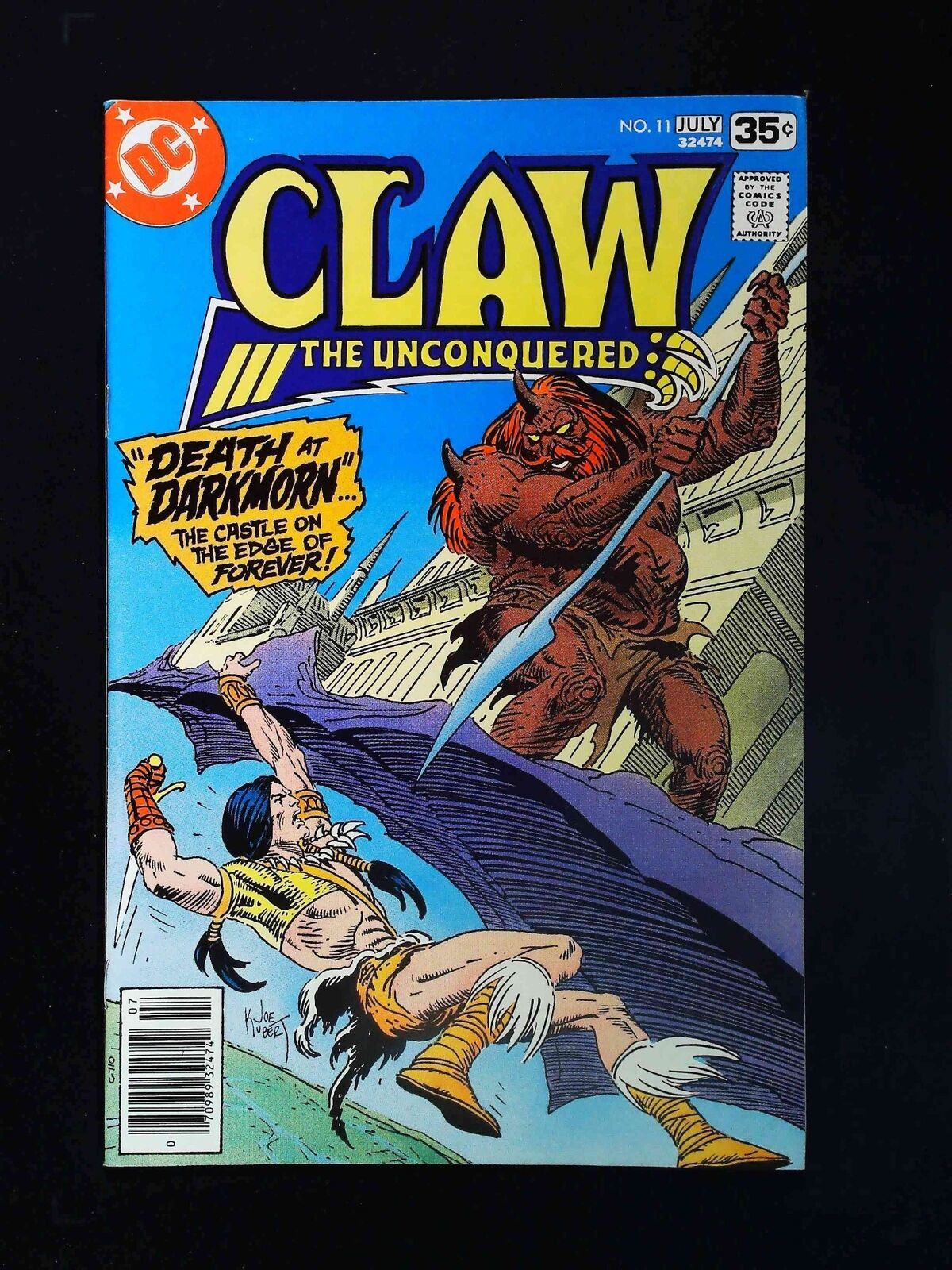 Claw The Unconquered #11  Dc Comics 1978 Vf+ Newsstand