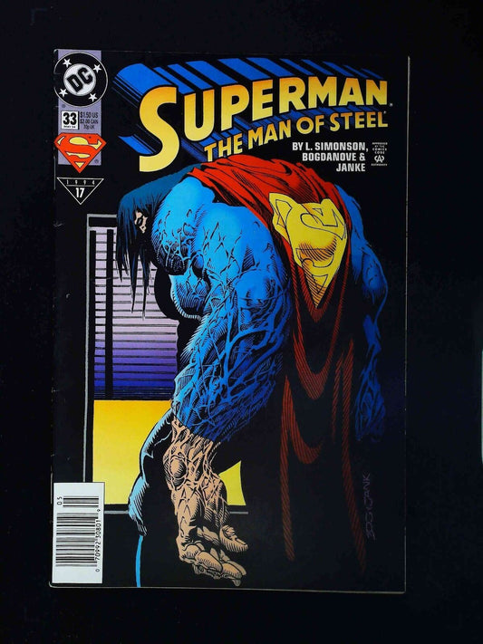 Superman The Man Of Steel #33  Dc Comics 1994 Vf+ Newsstand