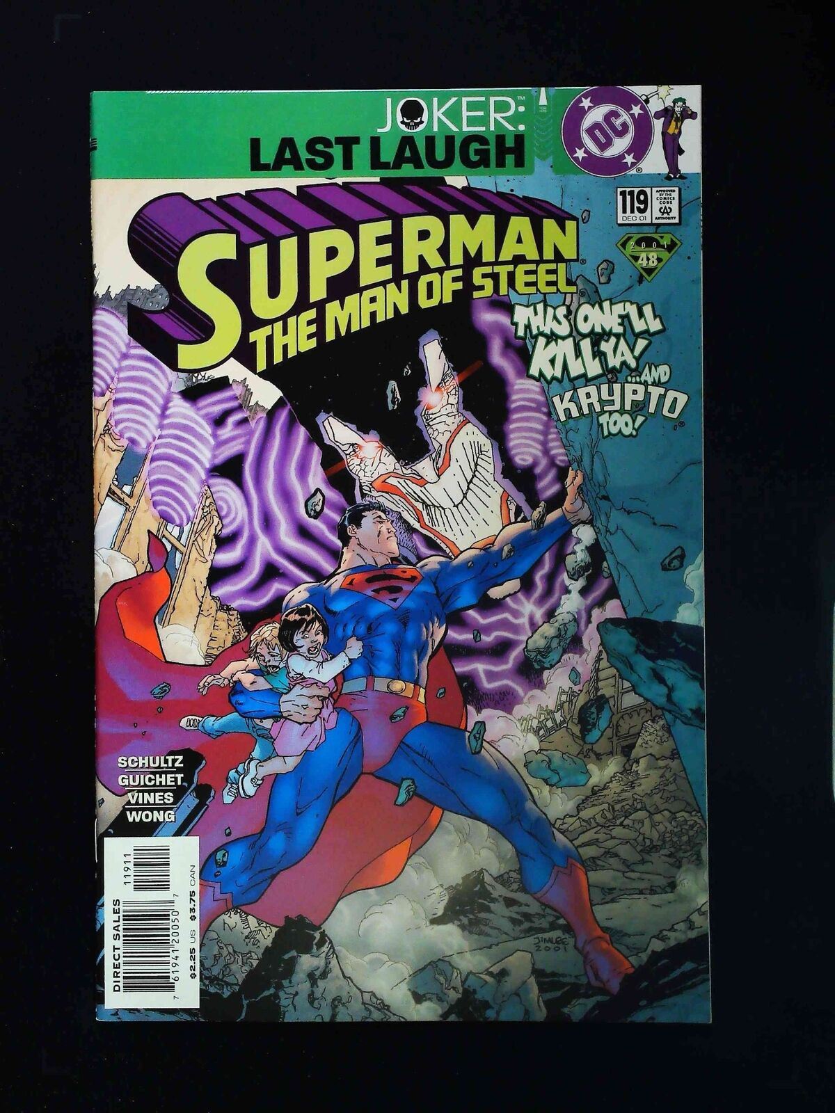 Superman The Man Of Steel #119  Dc Comics 2001 Nm-