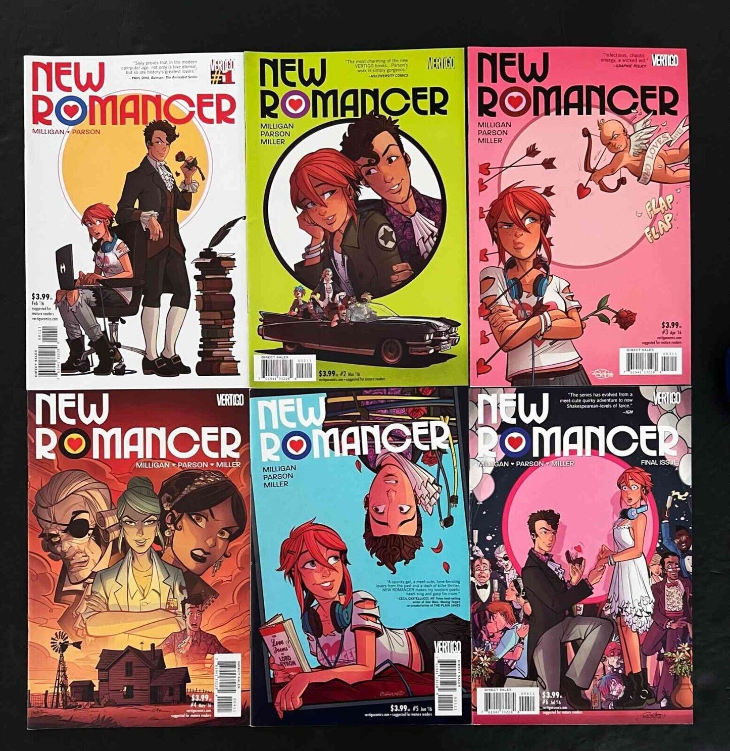 New Romancer Full Set # 1,2,3,4,5,6 Dc Comics 2016 Vf+