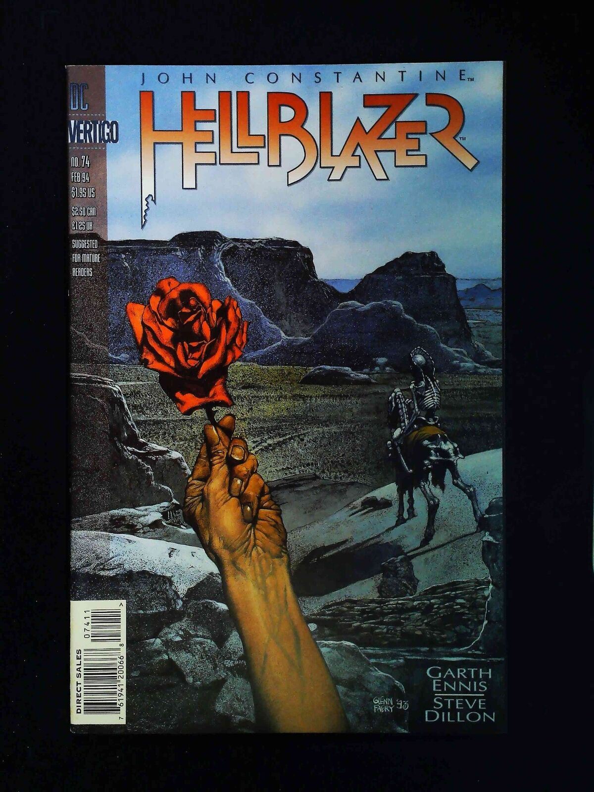 Hellblazer #74  Dc/Vertigo Comics 1994 Vf+