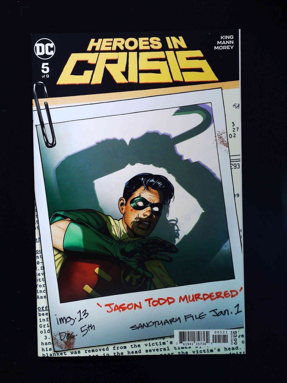 Heroes In Crisis #5B  Dc Comics 2019 Nm+  Sook Variant
