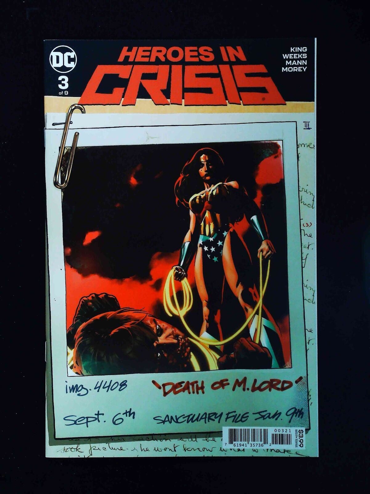 Heroes In Crisis #3B  Dc Comics 2019 Nm+  Sook Variant