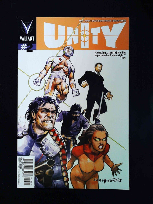 Unity #2C  Valiant Comics 2013 Vf/Nm  Nord Variant