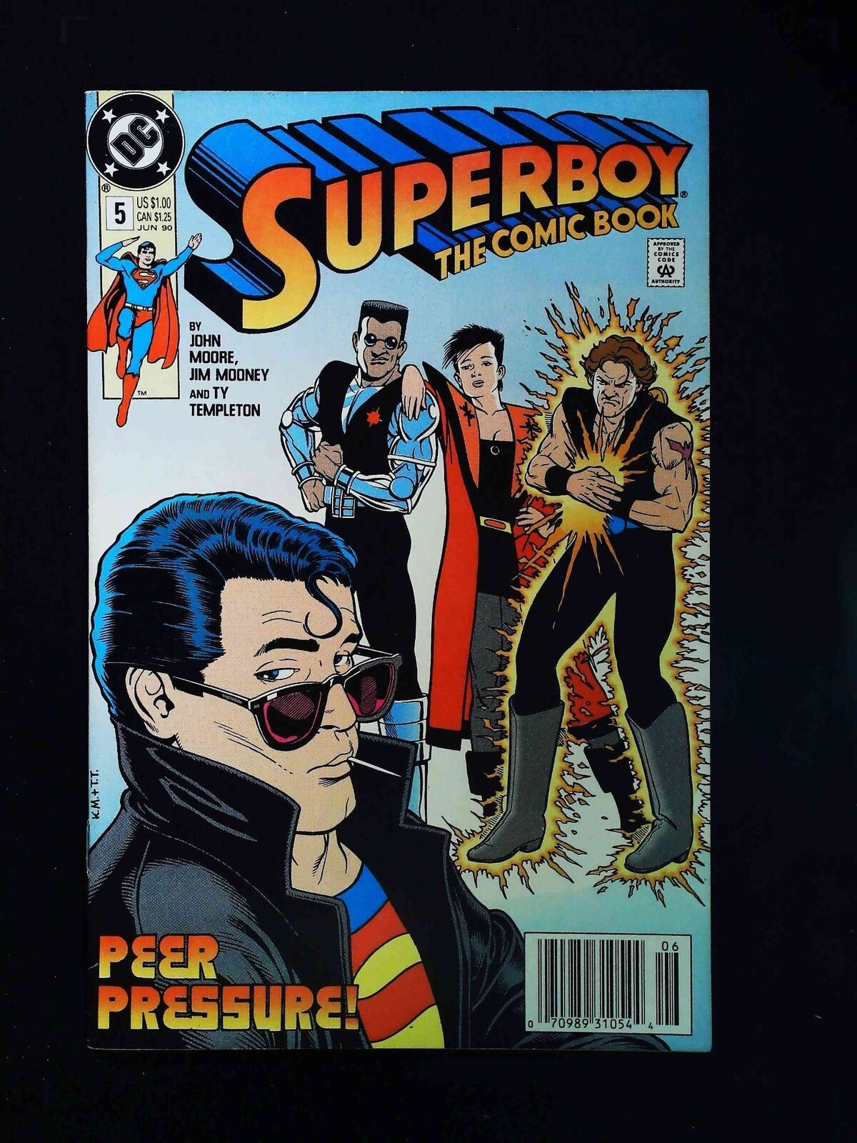 Superboy #5 (2Nd Series) Dc Comics 1990 Vf Newsstand