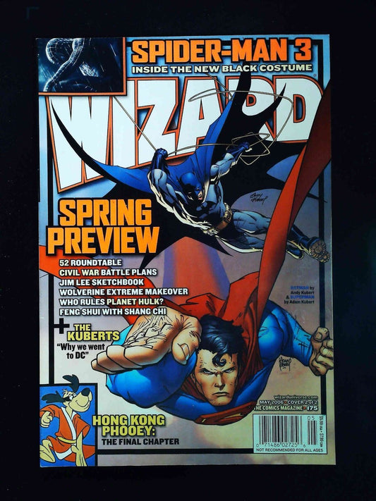 Wizard Magazine #175B    2006 Vf+ Newsstand Batman Superman By Kubert Brothers