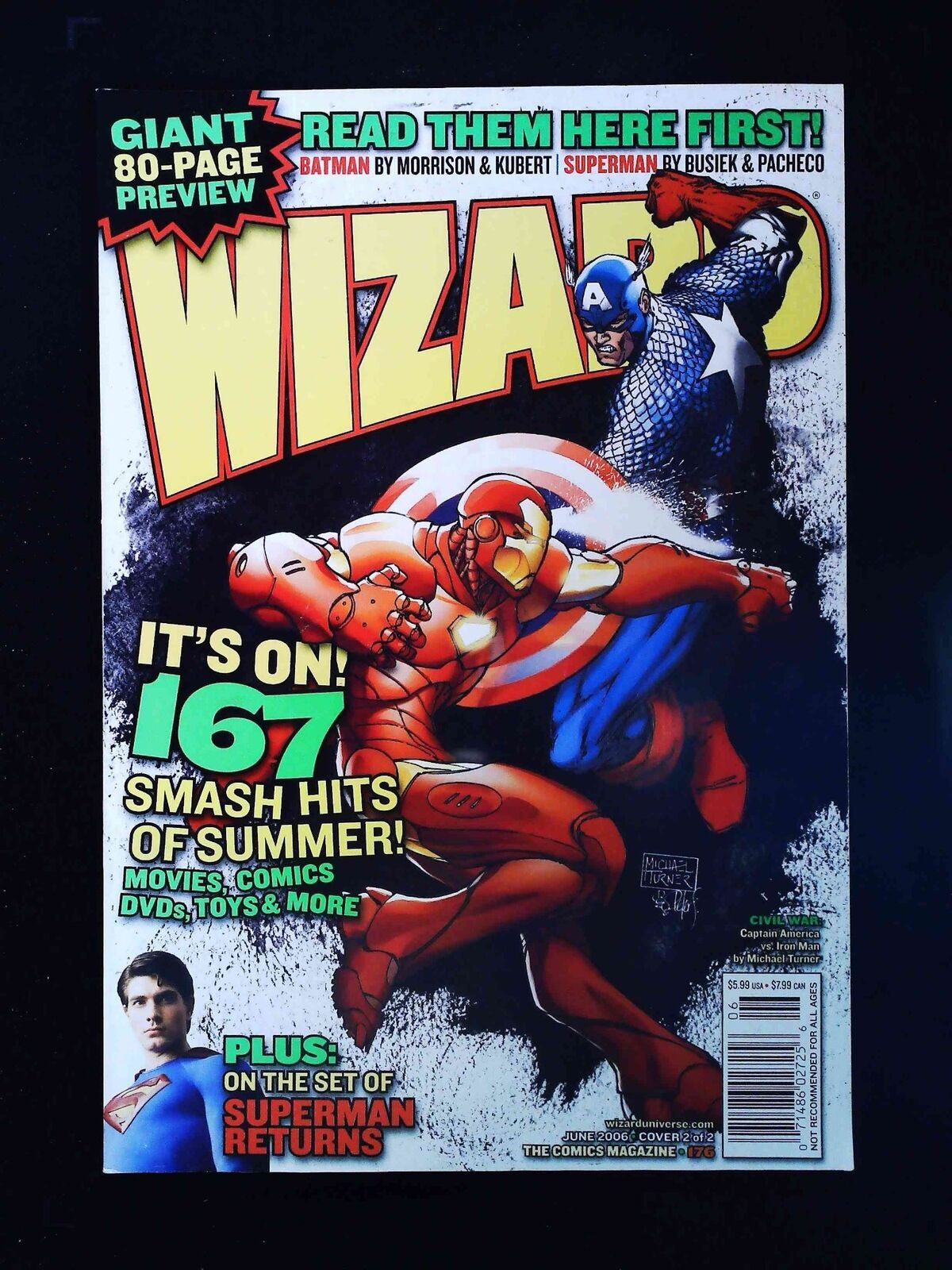 Wizard Magazine #176B    2006 Vf/Nm Newsstand