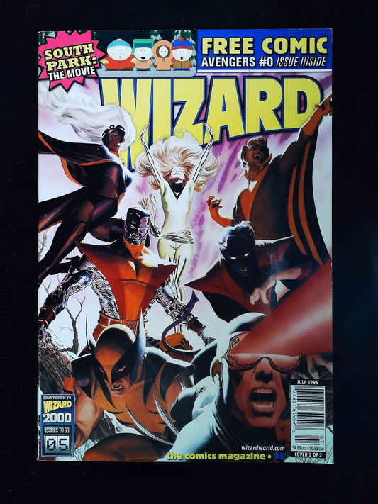 Wizard Magazine #95Bu    1999 Vf+ Newsstand Unsealed X-Men Painted By Ross