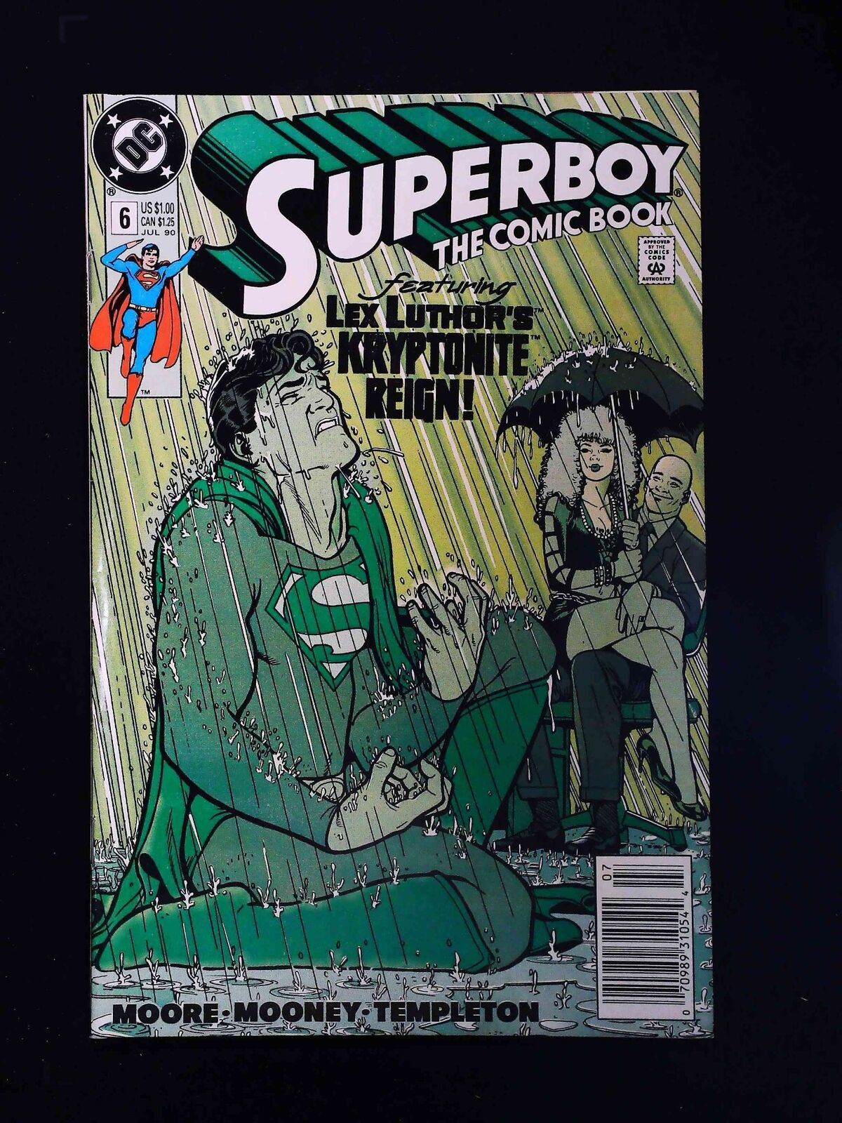 Superboy #6 (2Nd Series) Dc Comics 1990 Fn/Vf Newsstand