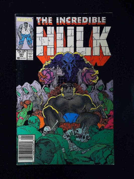 Incredible Hulk #351  Marvel Comics 1989 Vf- Newsstand