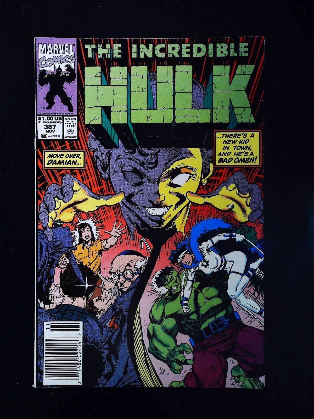Incredible Hulk #387  Marvel Comics 1991 Vf Newsstand
