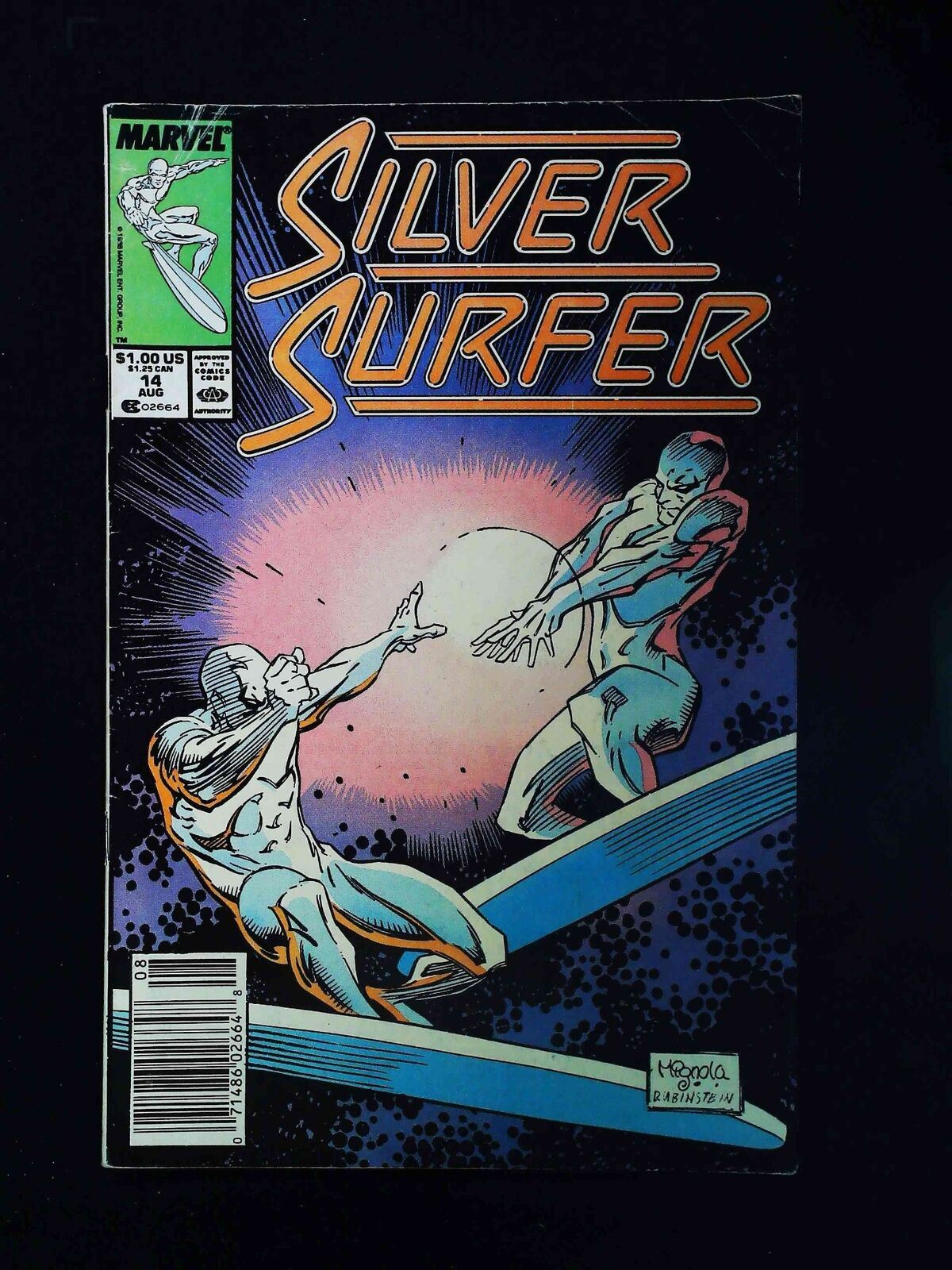 Silver Surfer #14 (2Nd Series) Marvel Comics 1988 Fn/Vf Newsstand