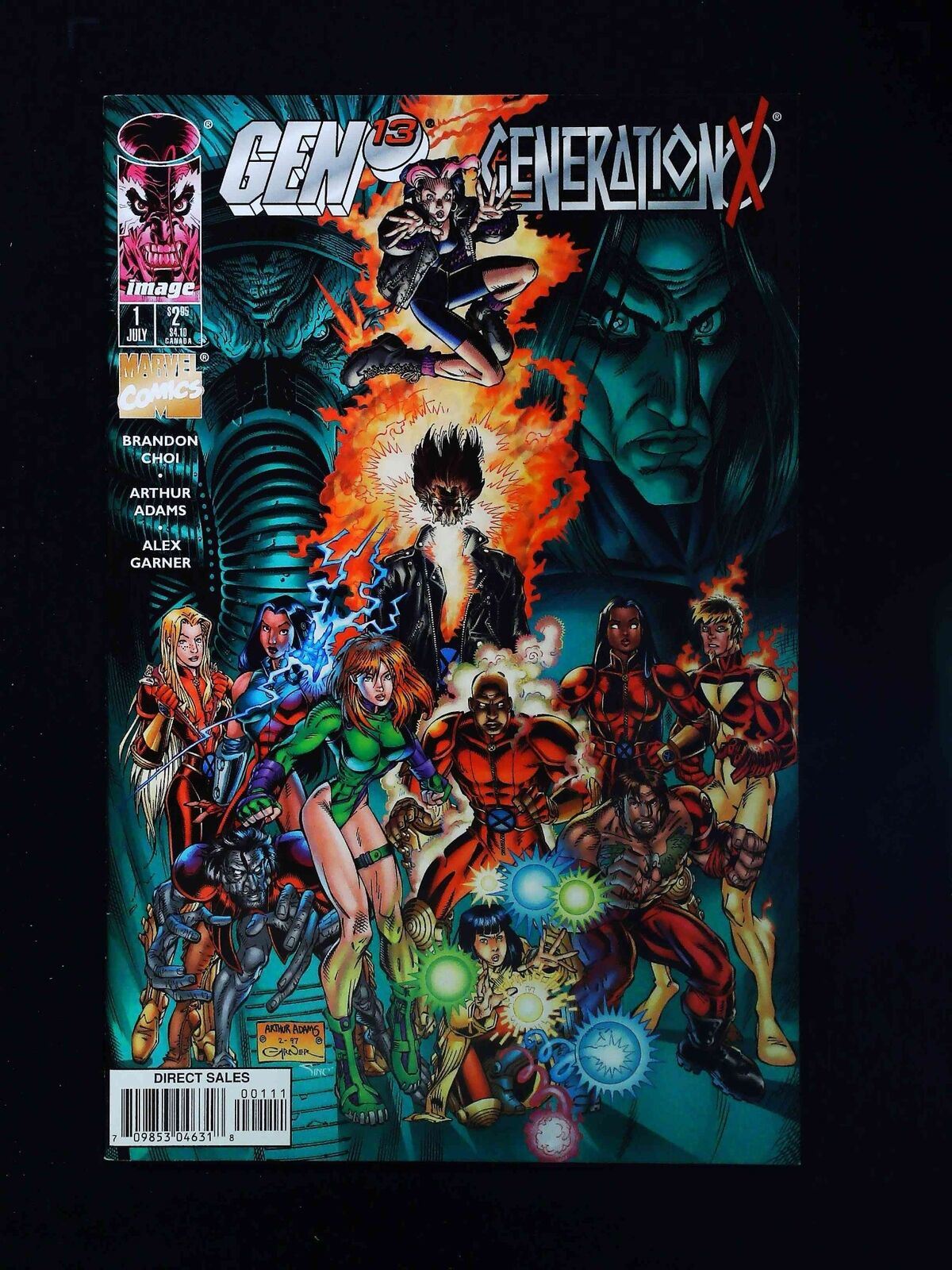 Gen !3 Generation X #1B  Image/Marvel Comics 1997 Vf/Nm  Variant Cover