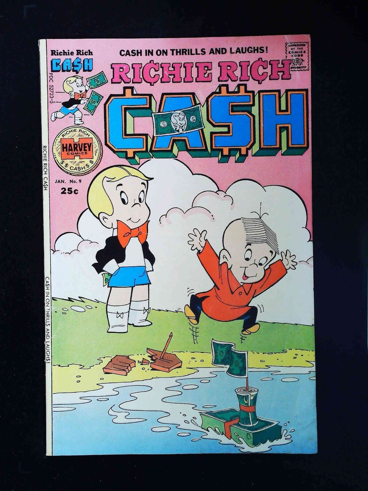 Richie Rich Cash #9  Harvey Comics 1976 Fn