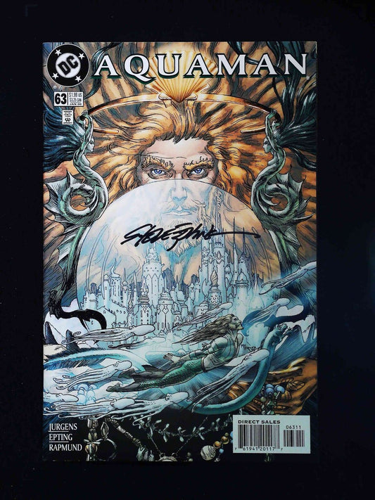 Aquaman #63 (3Rd Series) Dc Comics 2000 Vf+  Signed Steve Epting