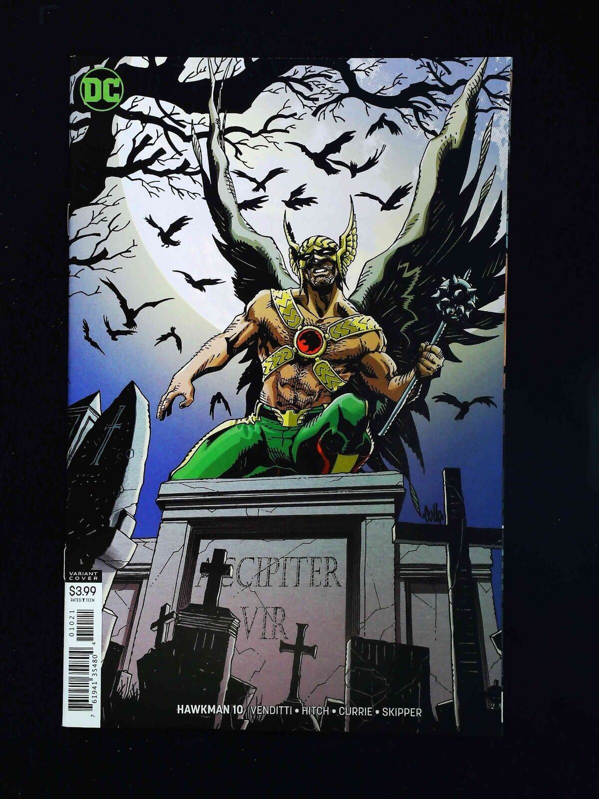 Hawkman #10B  Dc Comics 2019 Nm+  Hammer Variant