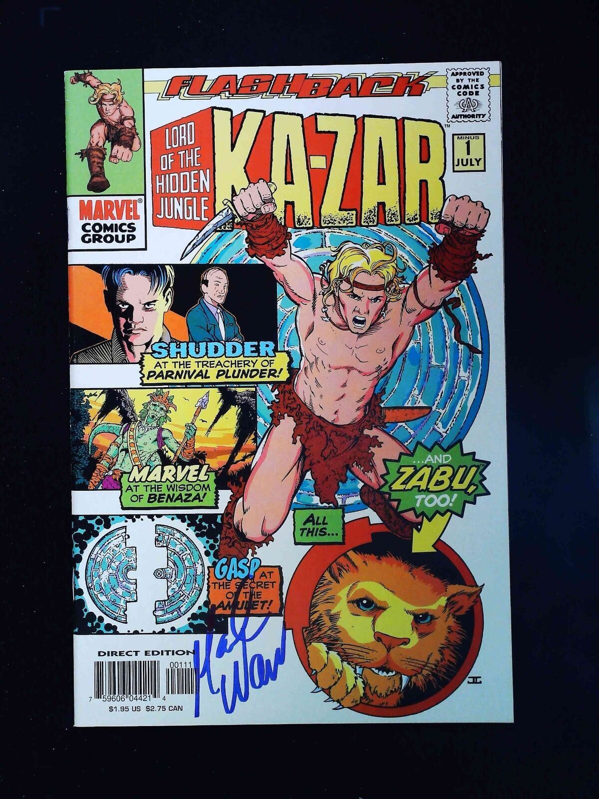 Ka-Zar #1 (3Rd Series) Marvel Comics 1997 Vf/Nm  Signed By Mark Waid