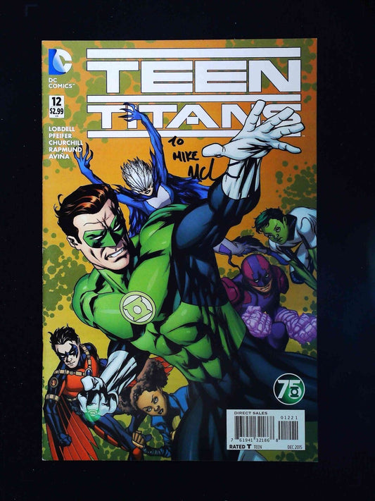 Teen Titans #12B (5Th Series) Dc Comics 2015 Vf+ Variant Signed By Mike Mckone,