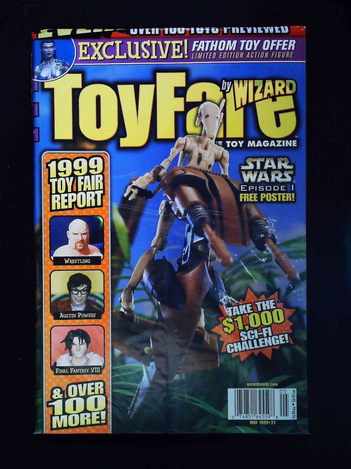 Toyfare #21U  Wizard Comics 1999 Nm Newsstand Not Polybagged