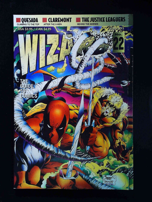 Wizard The Comics Magazine #22U  Wizard Comics 1993 Vf+  Not Polybagged