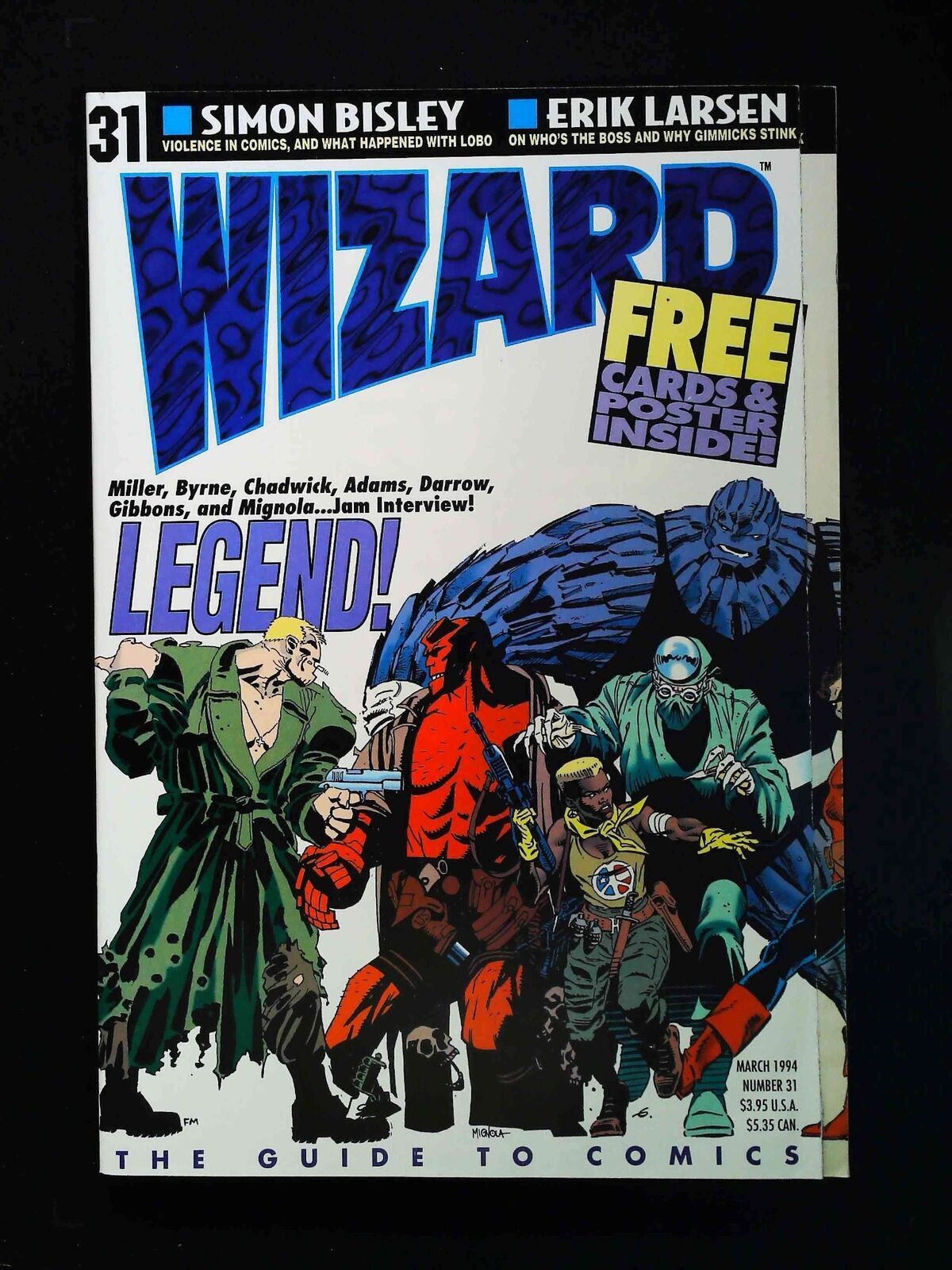 Wizard The Comics Magazine #31U  Wizard Comics 1994 Vf/Nm  Not Polybagged