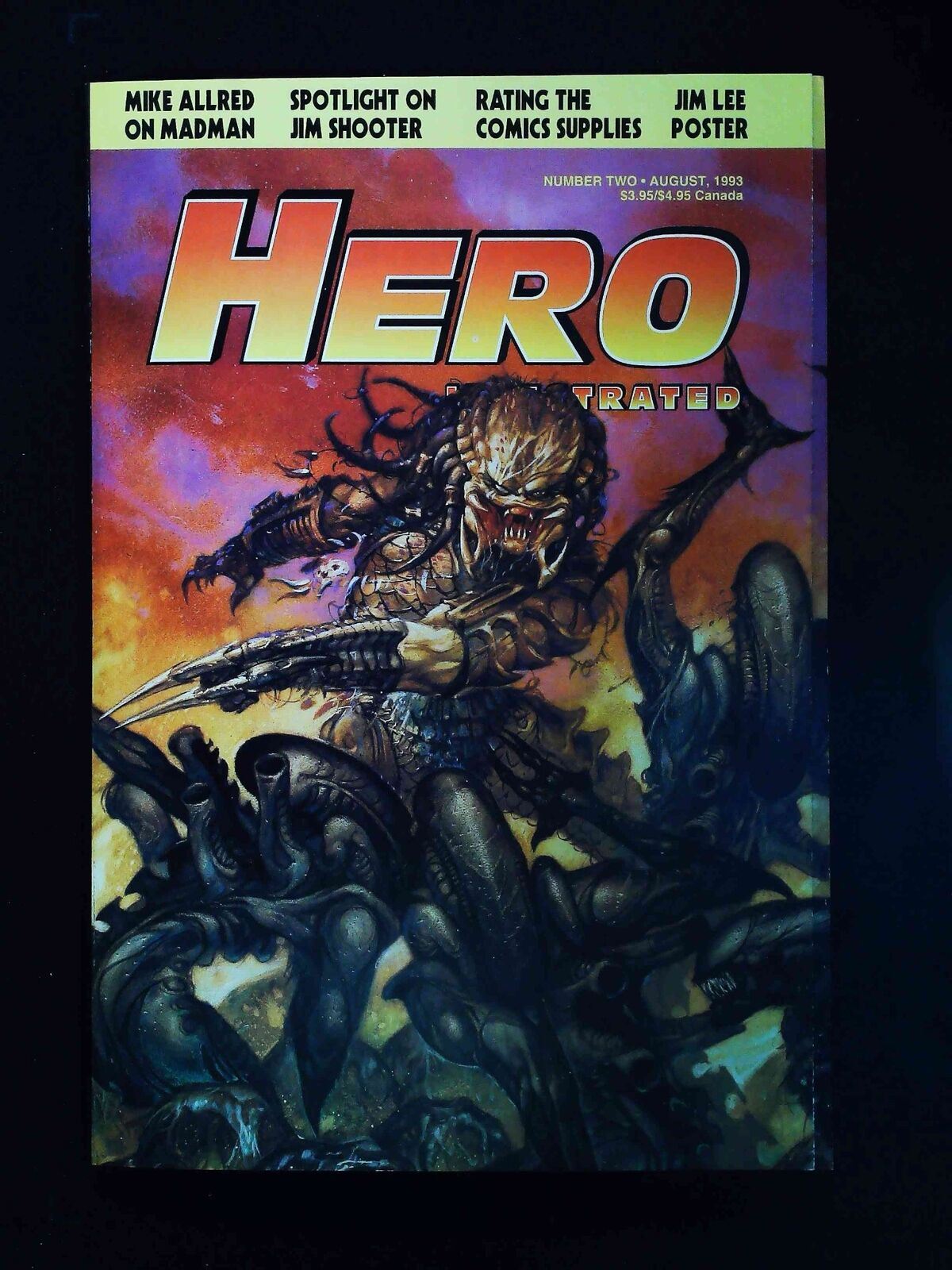 Hero Illustrated #2U  Warrior Publications Comics 1993 Vf+  Not Polybagged