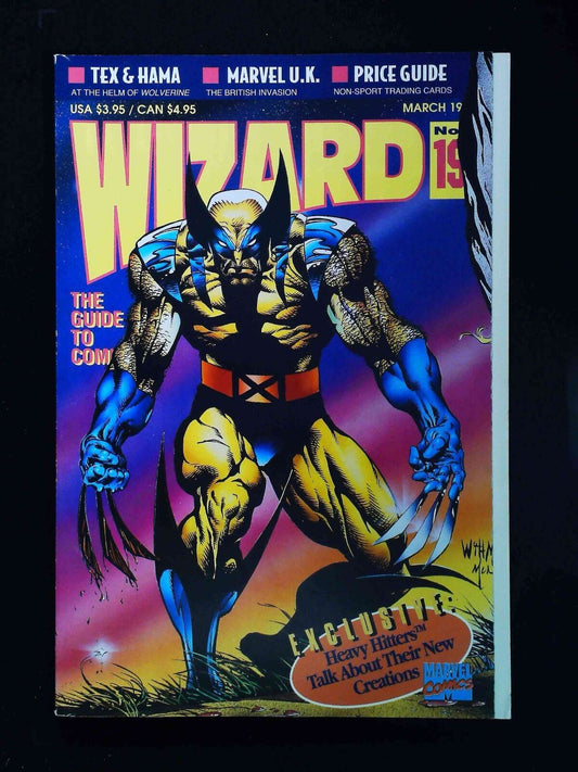 Wizard The Comics Magazine #19U  Wizard Comics 1993 Vf+  Not Polybagged