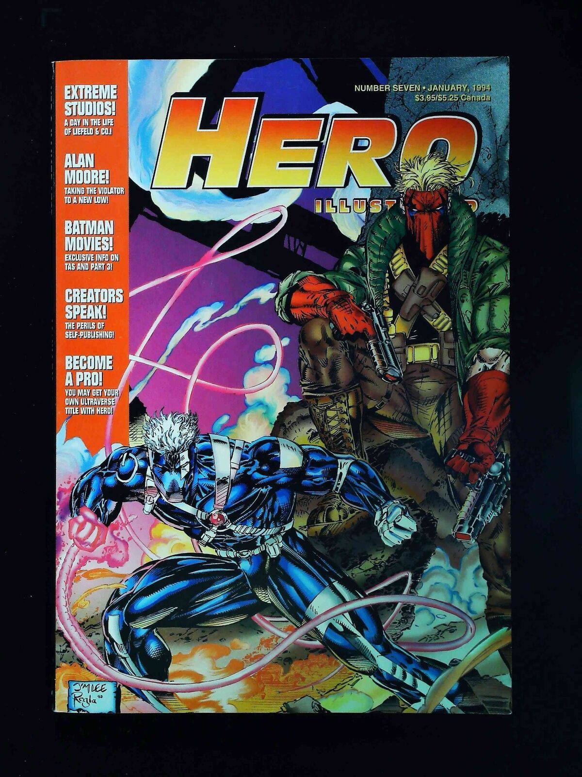 Hero Illustrated #7U  Warrior Publications Comics 1994 Nm-  Not Polybagged