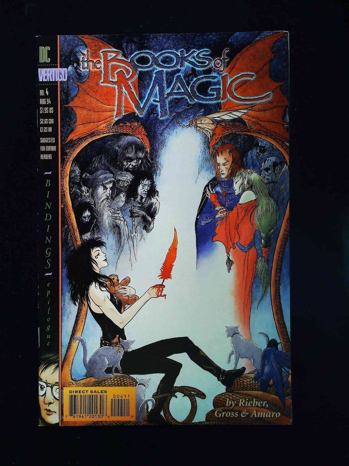 Book Of Magic #4  Dc/Vertigo Comics 1994 Vf/Nm