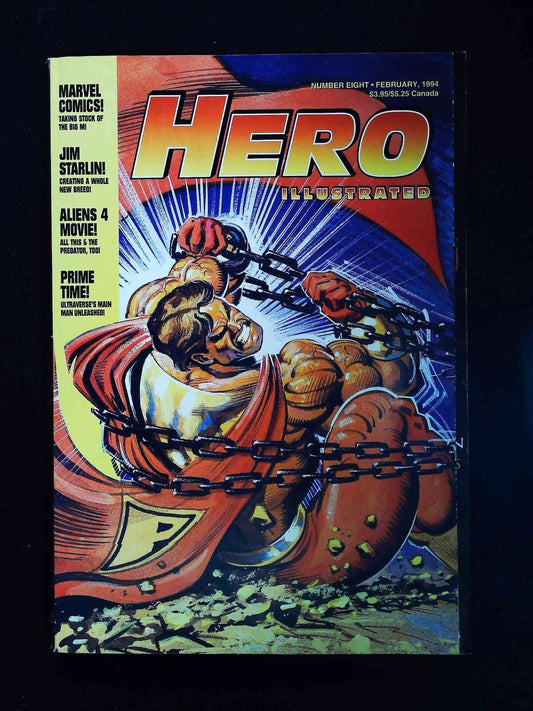 Hero Illustrated #8U  Warrior Publications Comics 1994 Fn/Vf  Not Polybagged