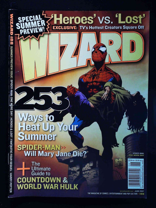 Wizard The  Comics Magazine #188  Wizard Comics 2007 Vf+ Newsstand