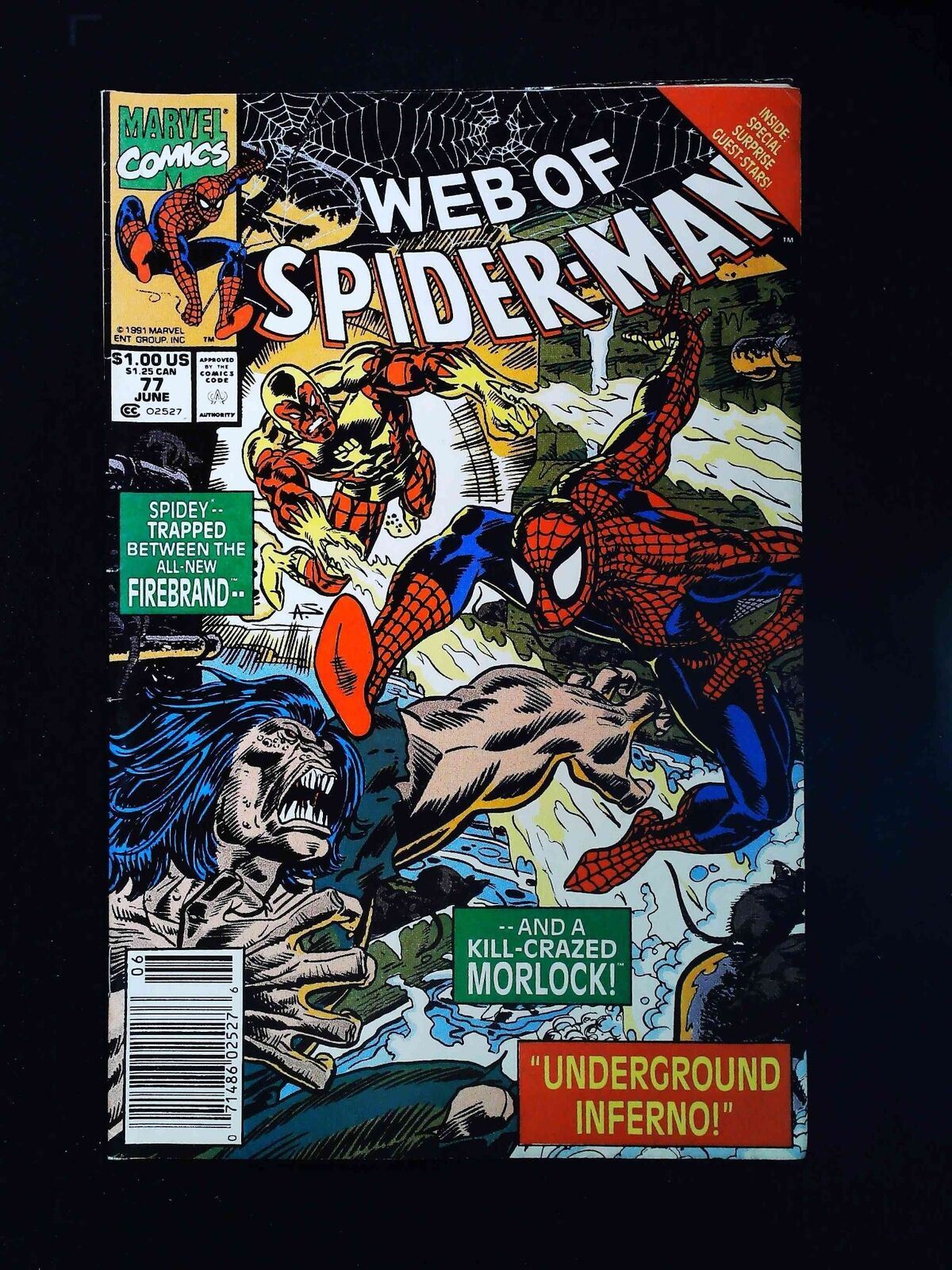 Web Of Spider-Man #77  Marvel Comics 1991 Fn/Vf Newsstand