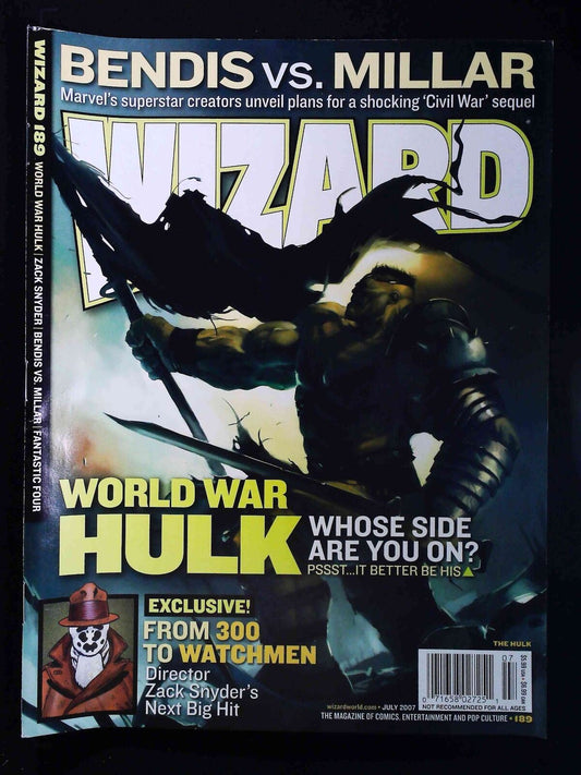 Wizard The  Comics Magazine #189  Wizard Comics 2007 Vf/Nm Newsstand