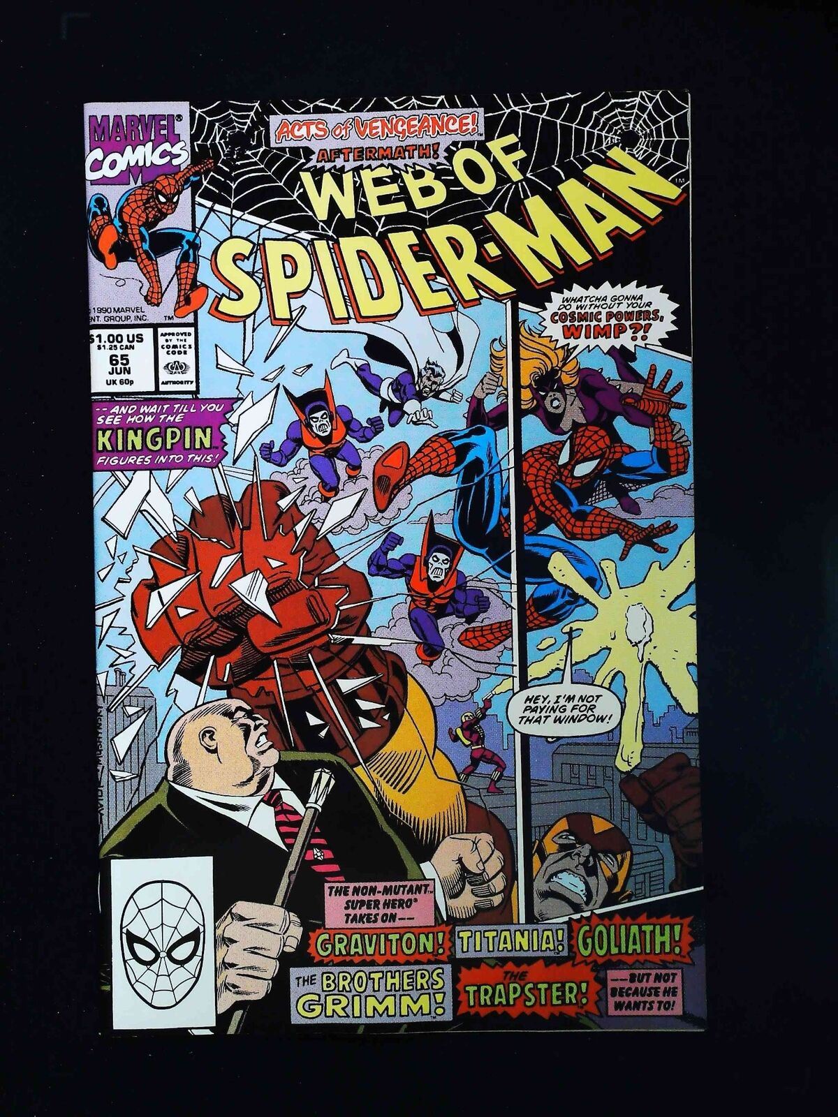 Web Of Spider-Man #65  Marvel Comics 1990 Vf+