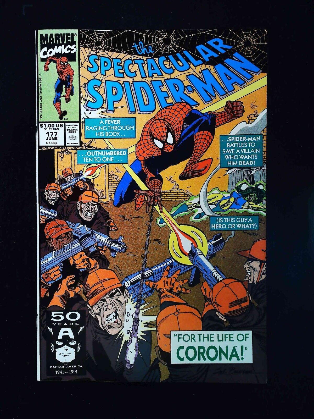 Spectacular Spider-Man #177  Marvel Comics 1991 Vf