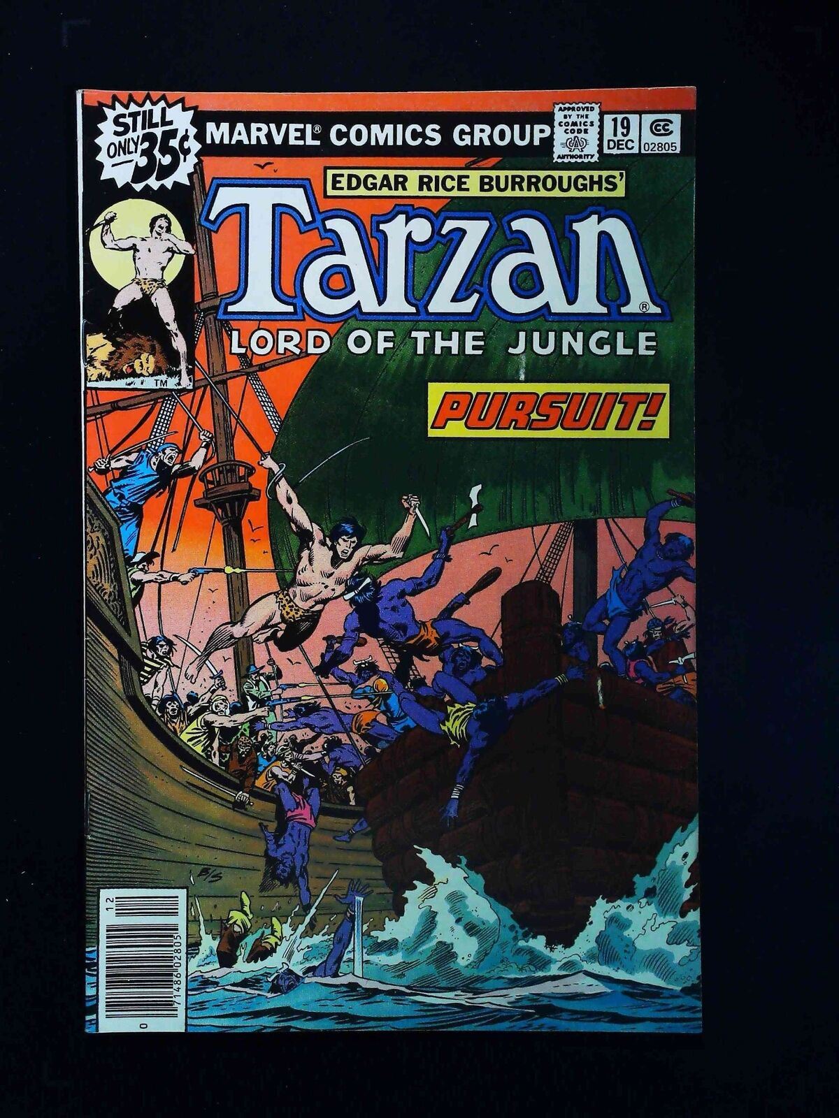 Tarzan #19  Marvel Comics 1978 Fn/Vf Newsstand