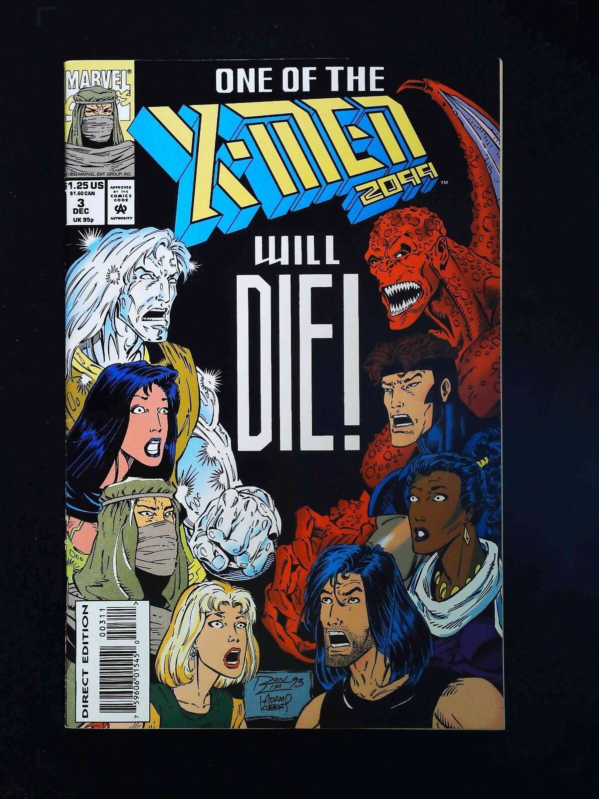 X-Men 2099 #3  Marvel Comics 1993 Vf+