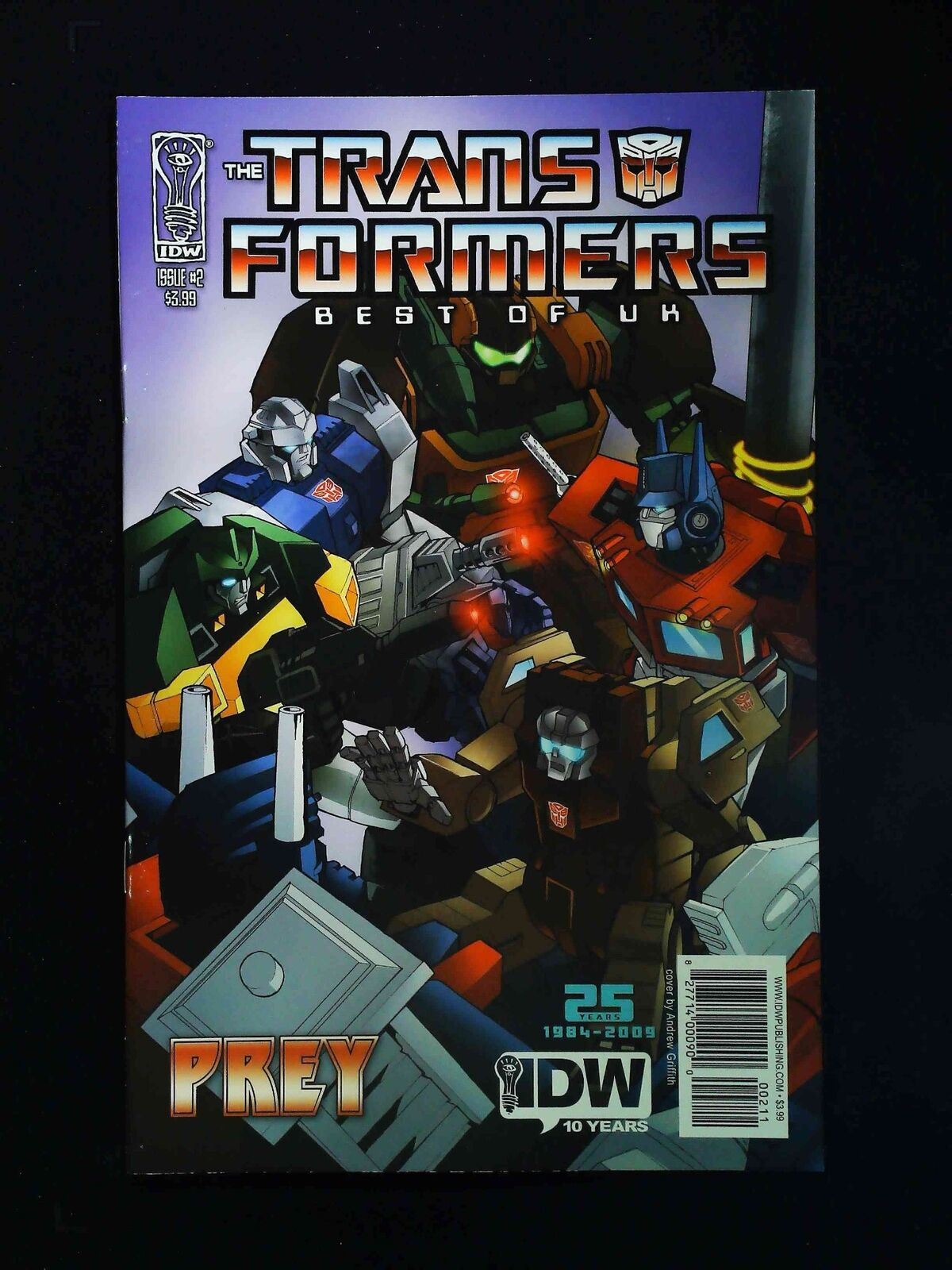 Transformers Best Of The Uk #2  Idw Comics 2009 Vf/Nm