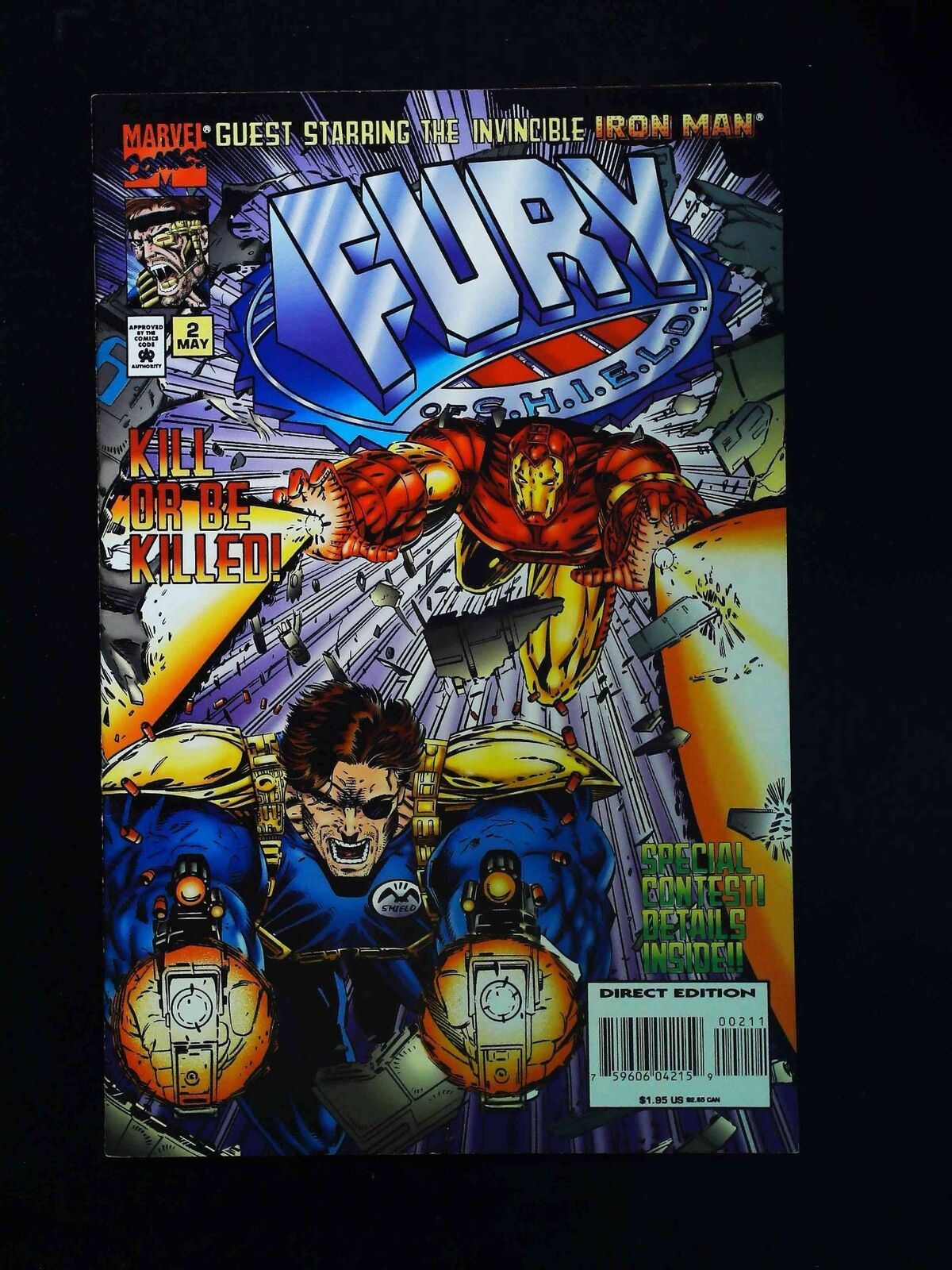 Fury Of Shield #2  Marvel Comics 1995 Vf/Nm