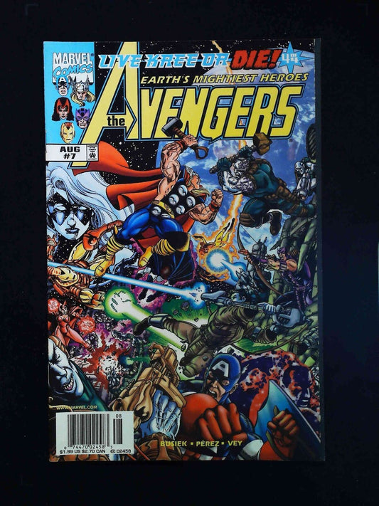 Avengers #7 (3Rd Series) Marvel Comics 1988 Vf+ Newsstand