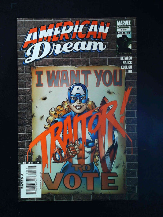 American Dream #3  Marvel Comics 2008 Vf/Nm