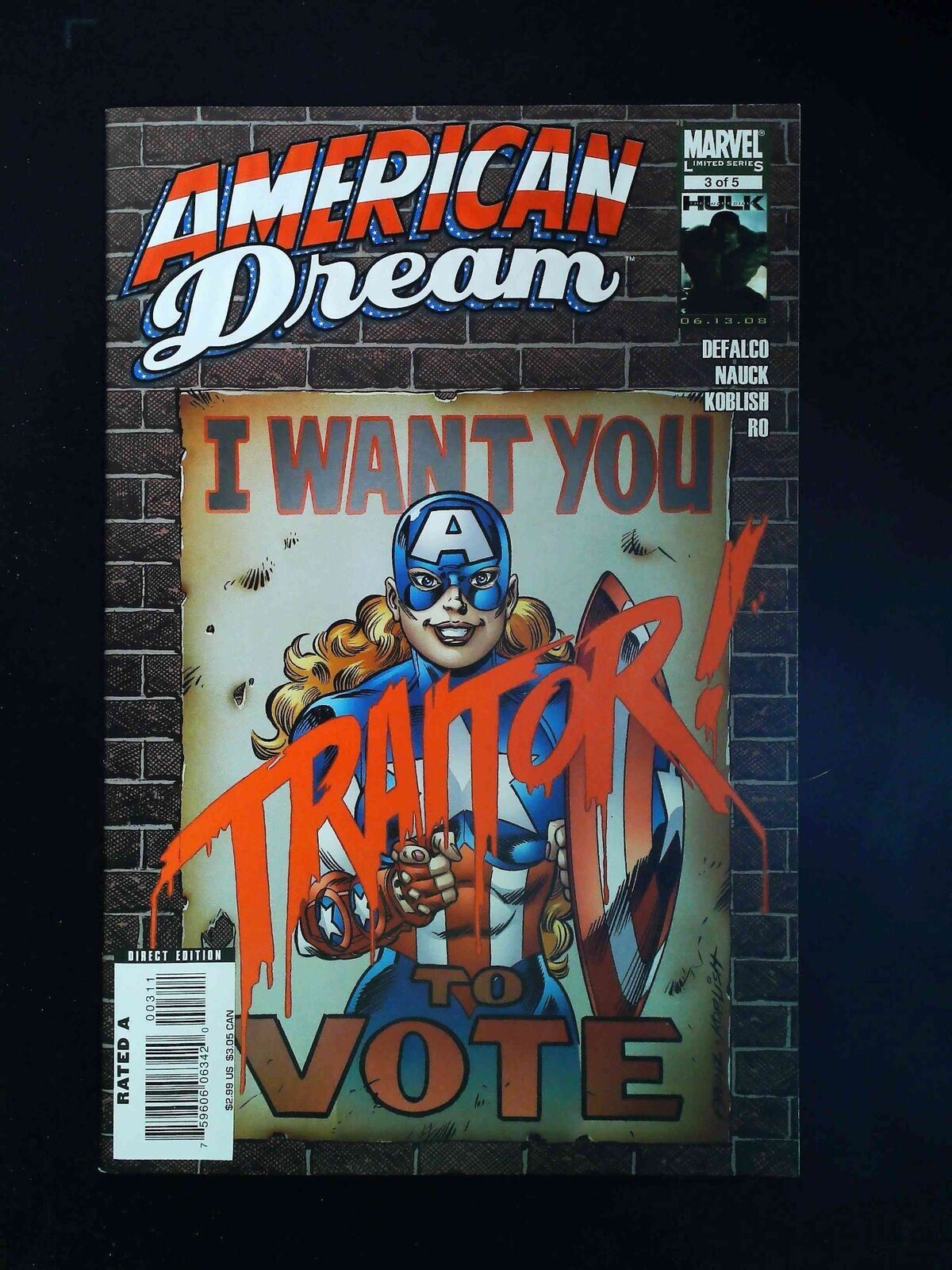 American Dream #3  Marvel Comics 2008 Nm