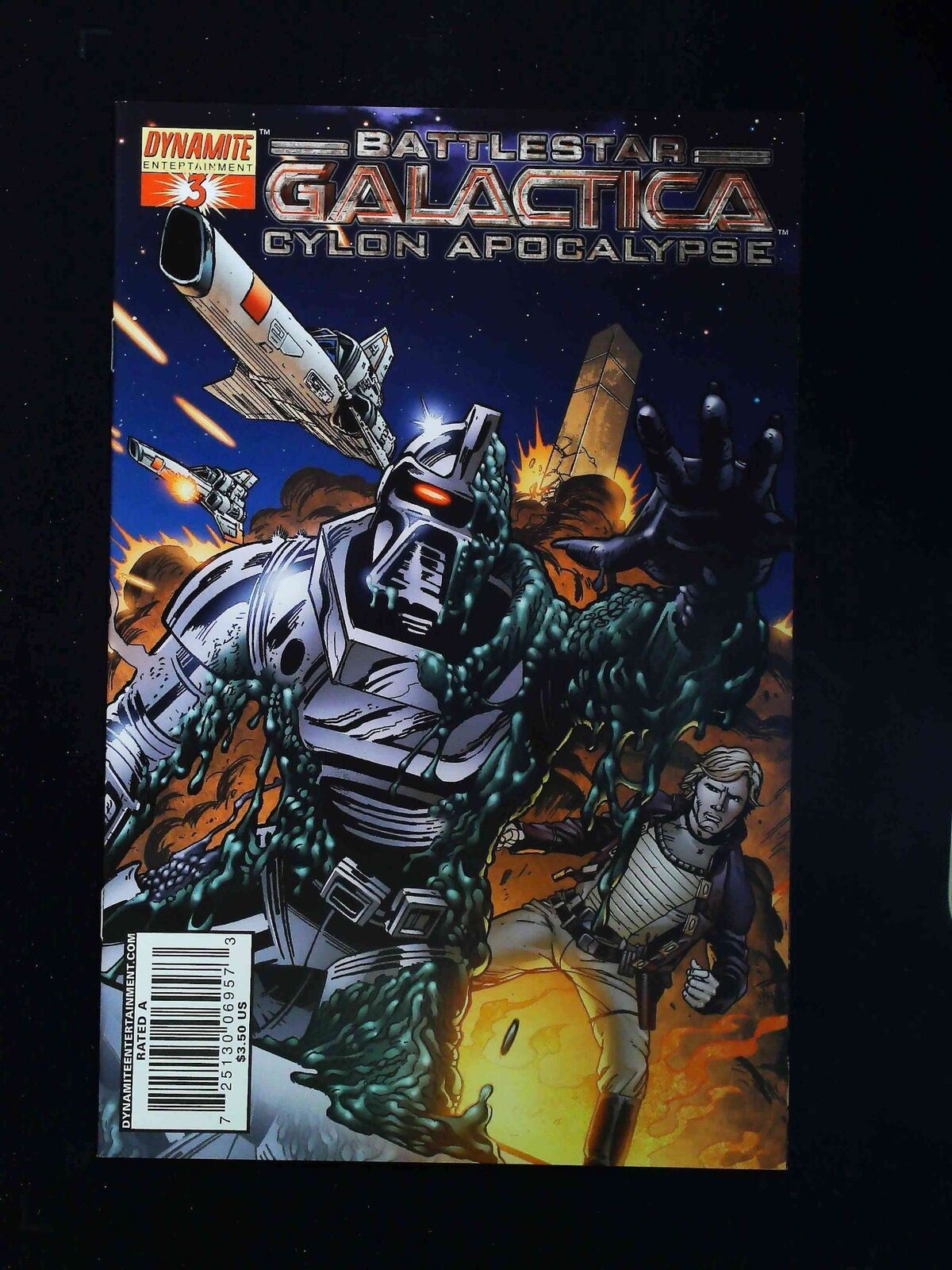 Battlestar Galactica Cylon Apocalypse #3D Dynamite 2007 Vf/Nm  Sadowski Variant