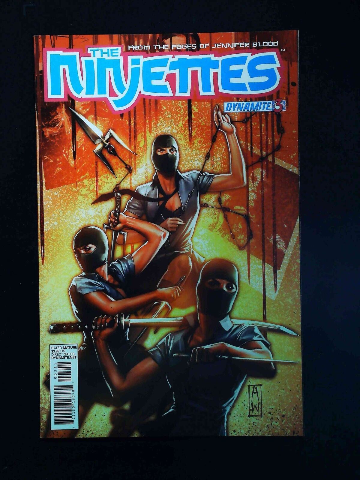 Ninjettes #3  Dynamite Comics 2012 Vf+