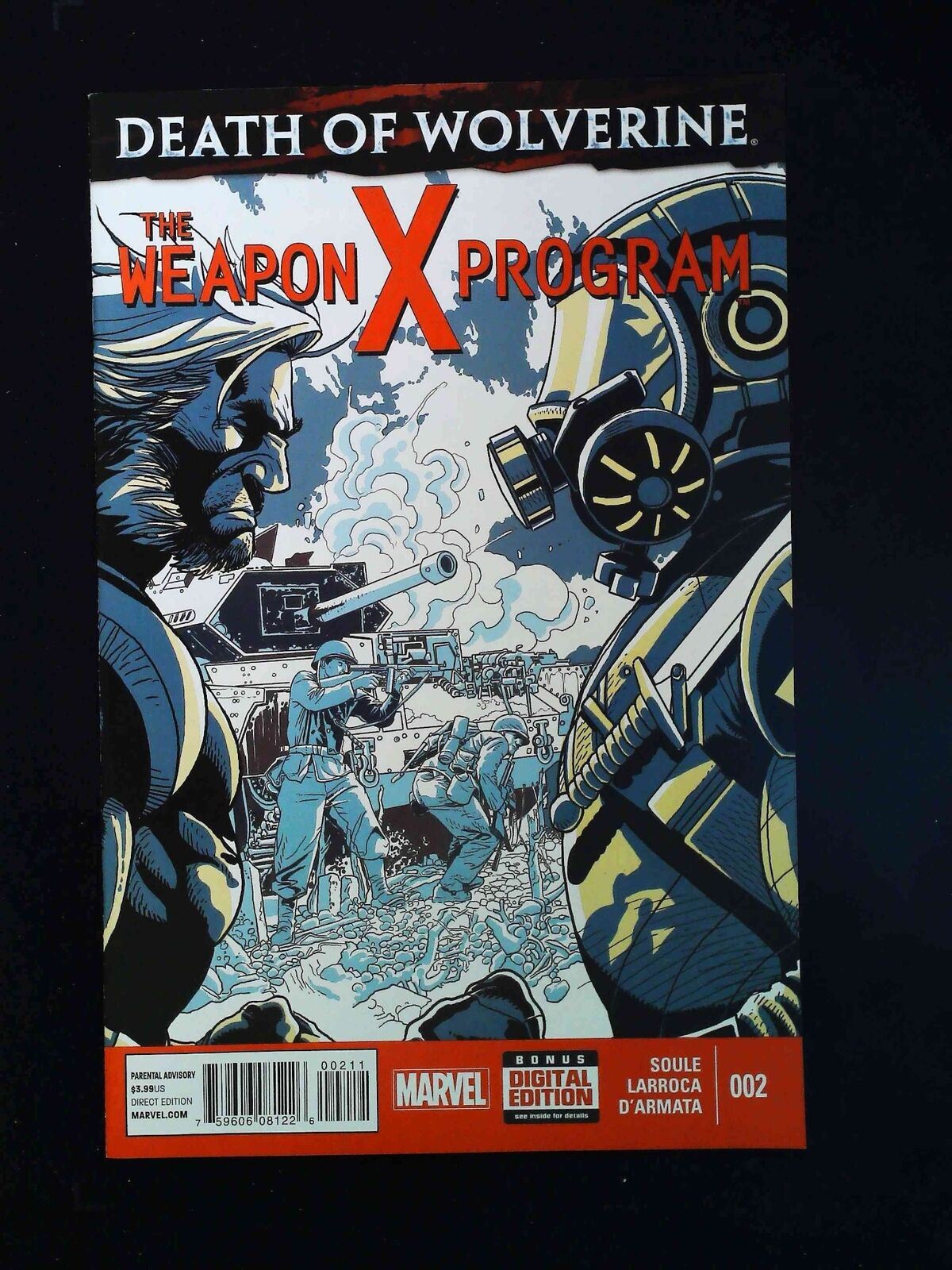 Death Of Wolverine Weapon X Program #2  Marvel Comics 2015 Vf/Nm