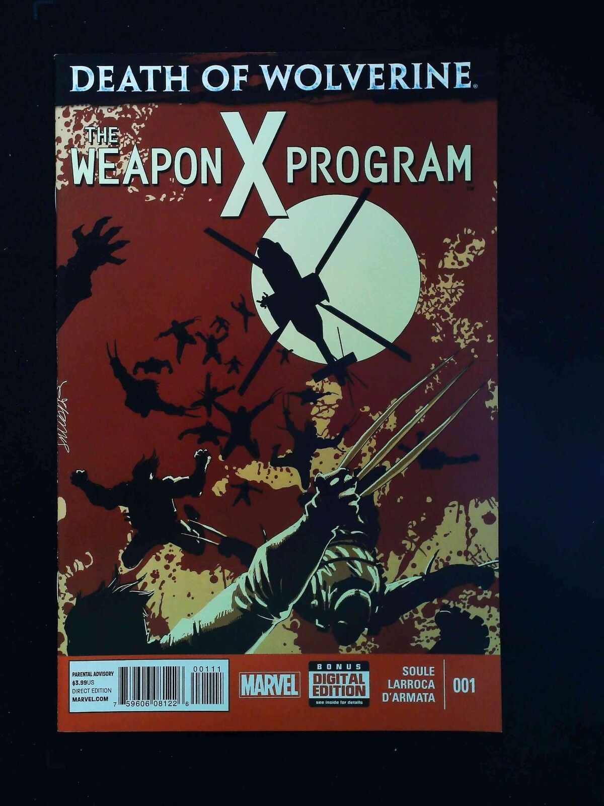 Death Of Wolverine Weapon X Program #1  Marvel Comics 2015 Nm